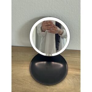Glo Tech Foldable Travel LED Mirror Black Open Box